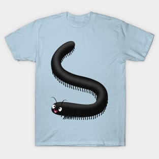 Cute millipede cartoon illustration T-Shirt